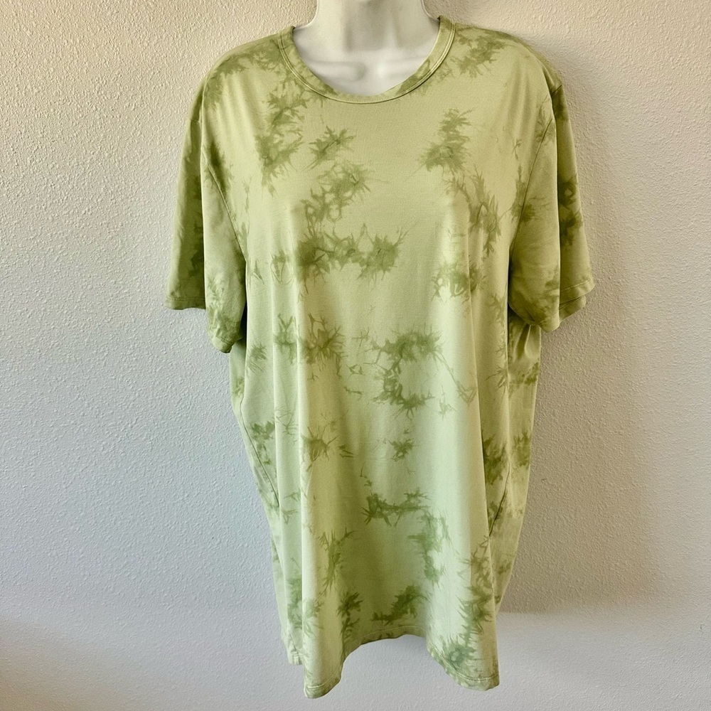 Lululemon Olive Tie-Dye T-Shirt